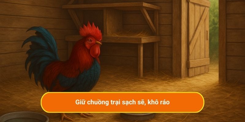 Giữ chuồng trại sạch sẽ, khô ráo