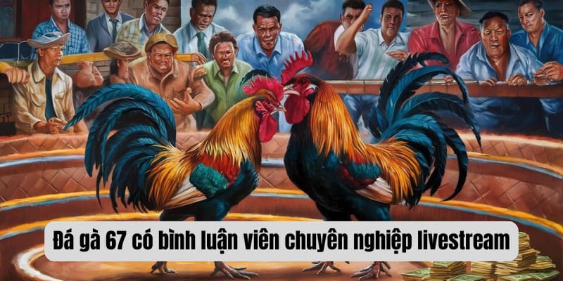 Đá gà 67 có bình luận viên chuyên nghiệp livestream